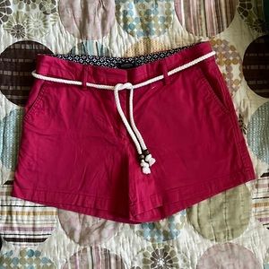 British Khaki Nantucket Red Shorts
